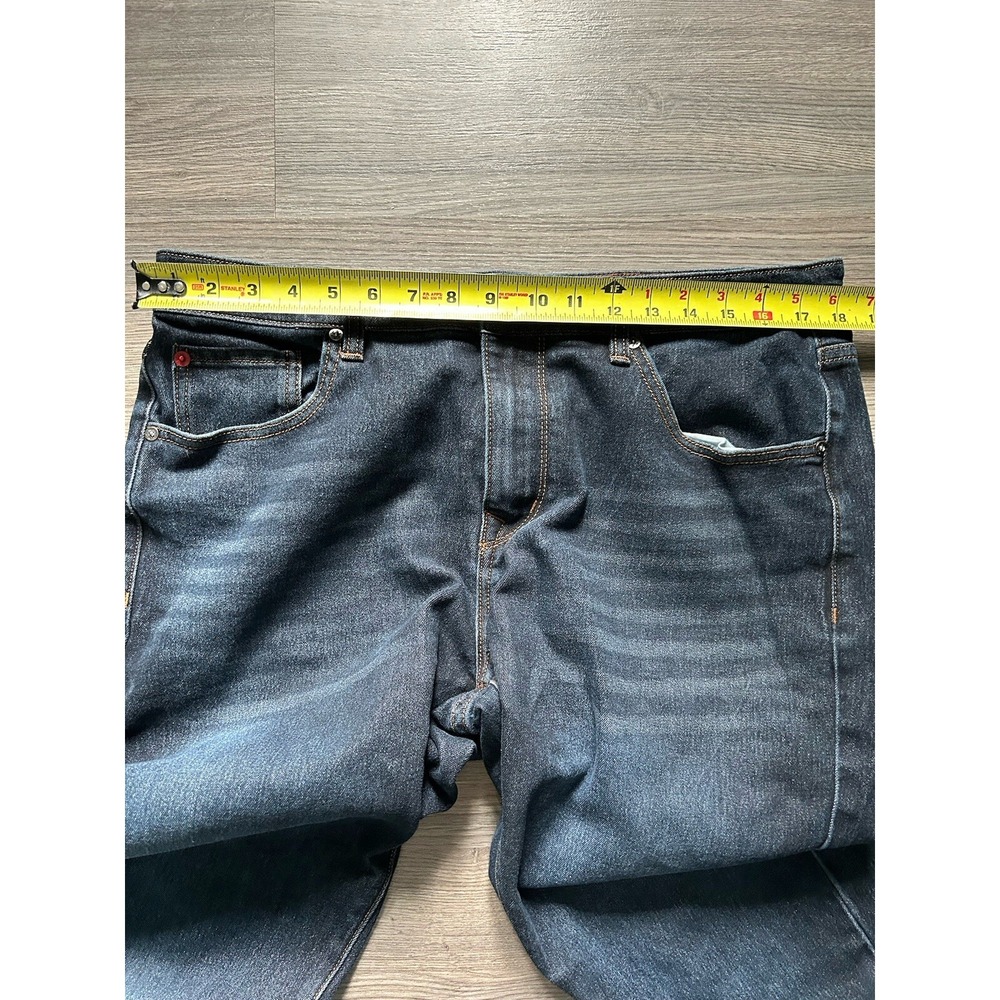 MBX Jeans Men's 36 x 29 Measured Dark Blue Slim-Fit Stretch Denim Pants - Picture 6 of 10